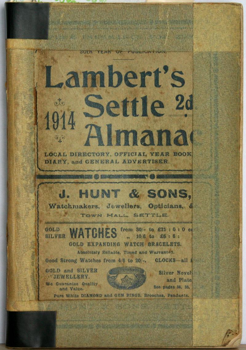 Settle Almanac 1914.JPG - Lambert's Settle Almanac 1914 - Front Cover